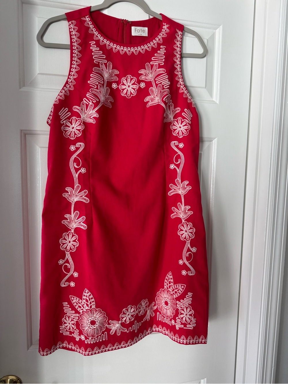 Fate Red Sleeveless Figure Flattering Dress